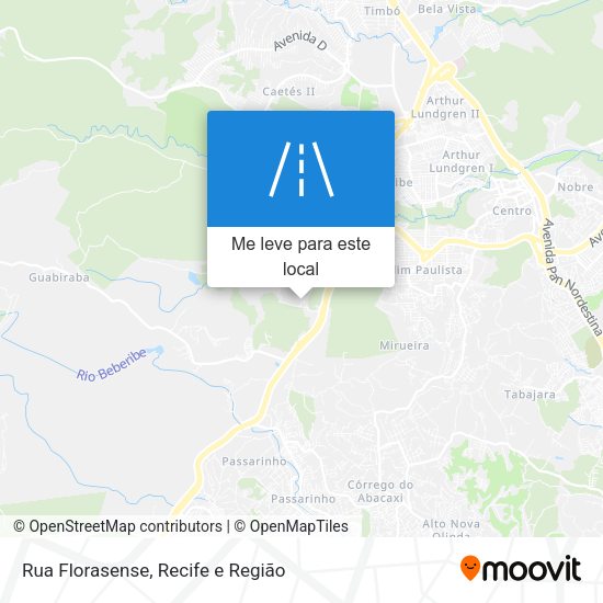 Rua Florasense mapa