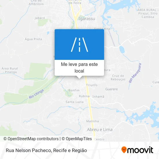 Rua Nelson Pacheco mapa