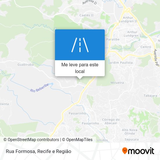 Rua Formosa mapa