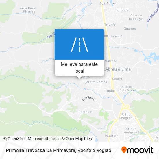 Primeira Travessa Da Primavera mapa