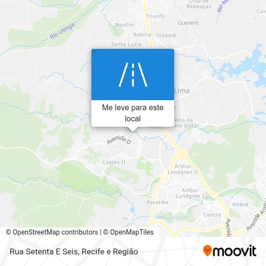 Rua Setenta E Seis mapa