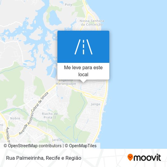 Rua Palmeirinha mapa