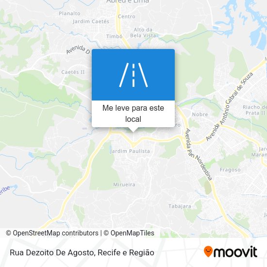 Rua Dezoito De Agosto mapa