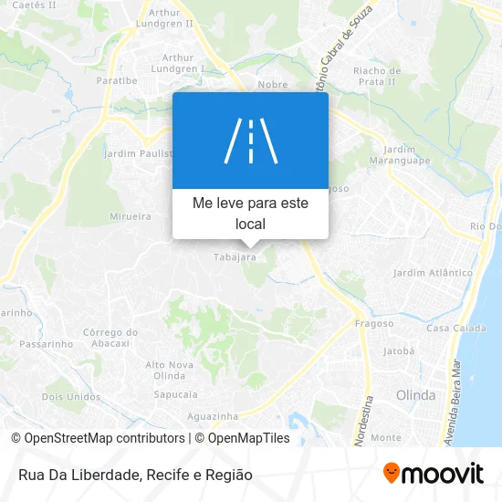 Rua Da Liberdade mapa
