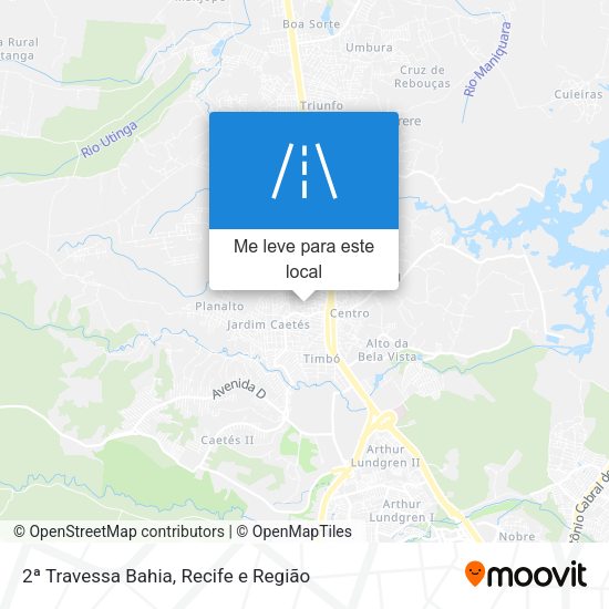 2ª Travessa Bahia mapa