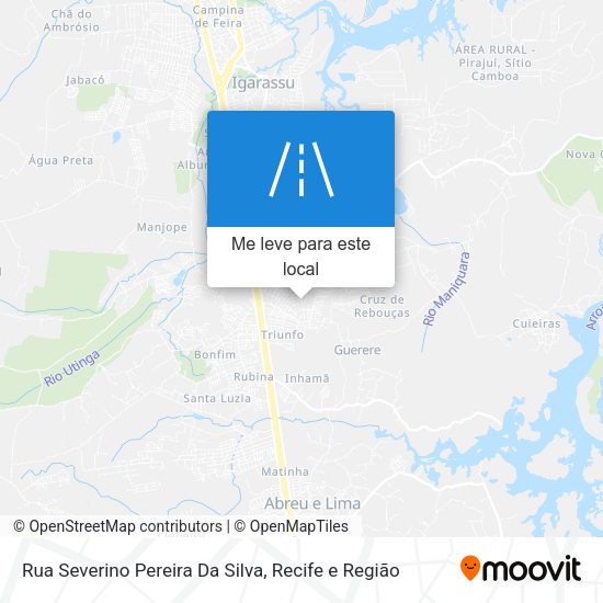 Rua Severino Pereira Da Silva mapa