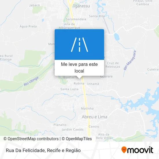 Rua Da Felicidade mapa