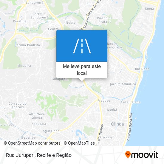 Rua Jurupari mapa