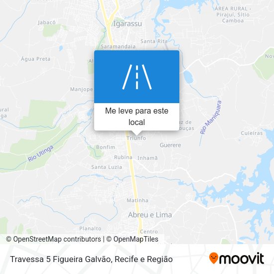 Travessa 5 Figueira Galvão mapa