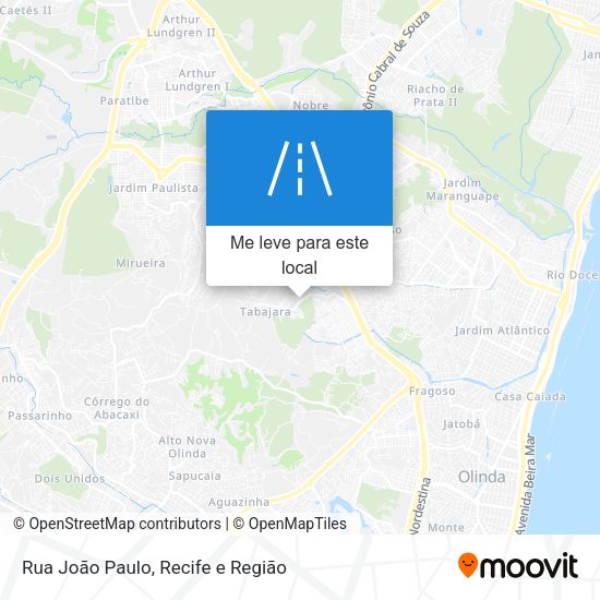 Rua João Paulo mapa