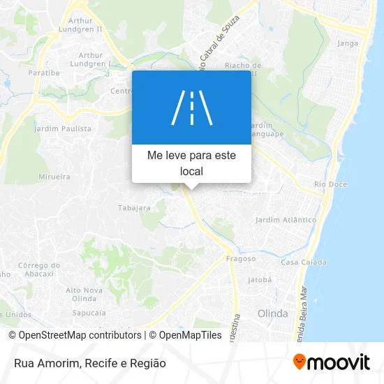 Rua Amorim mapa