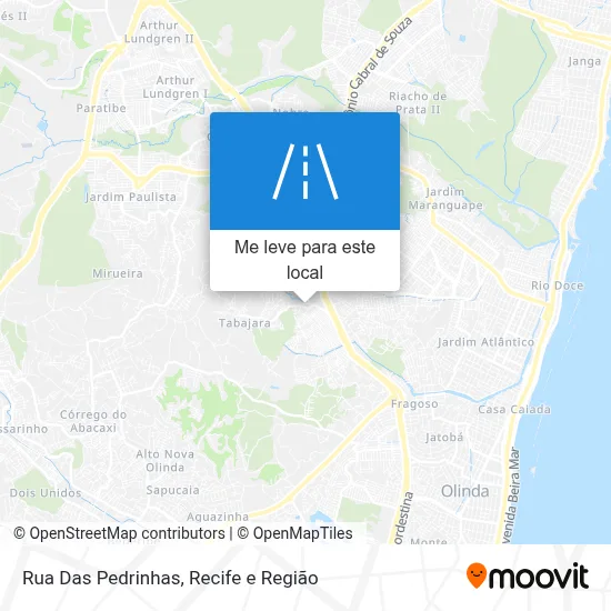 Rua Das Pedrinhas mapa