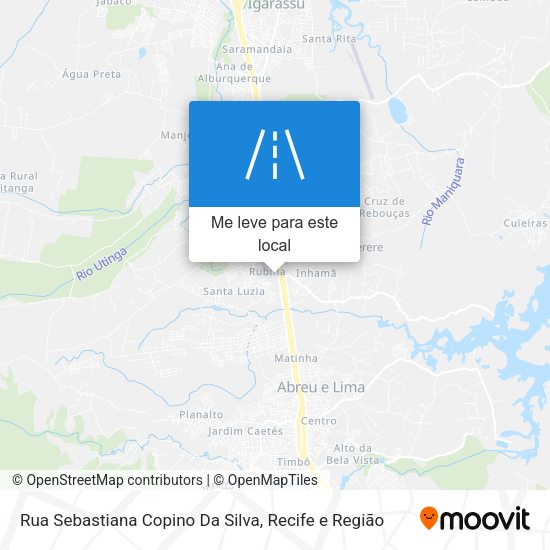 Rua Sebastiana Copino Da Silva mapa