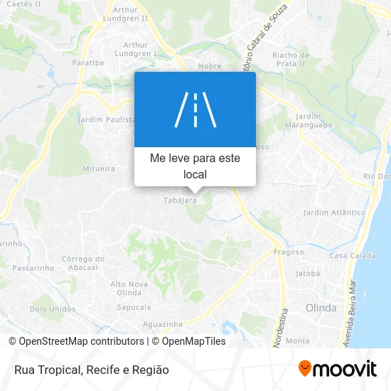 Rua Tropical mapa