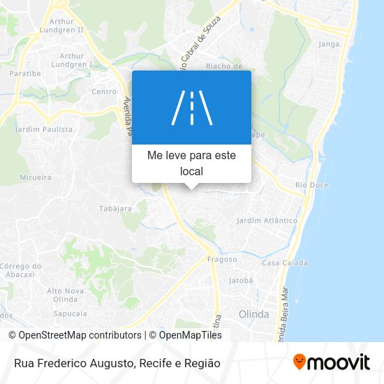 Rua Frederico Augusto mapa