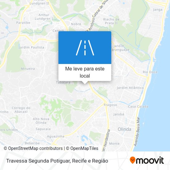 Travessa Segunda Potiguar mapa