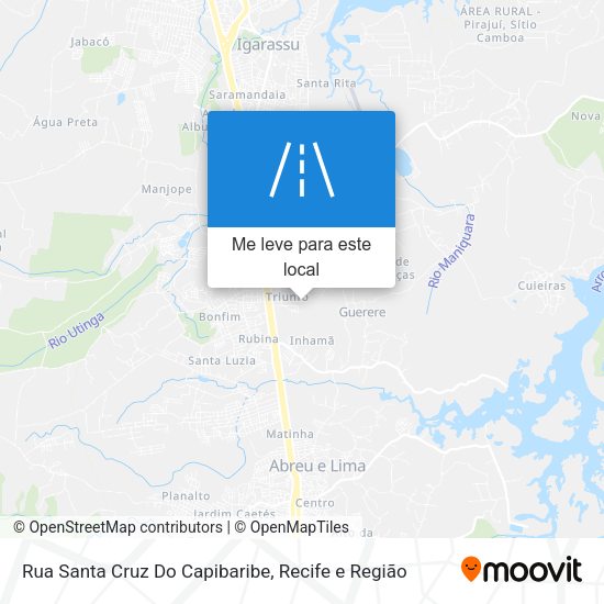 Rua Santa Cruz Do Capibaribe mapa