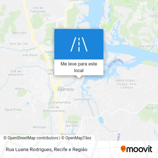 Rua Luana Rodrigues mapa