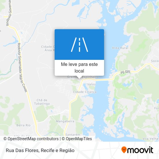 Rua Das Flores mapa