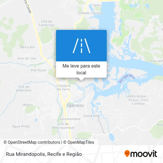 Rua Mirandopolis mapa