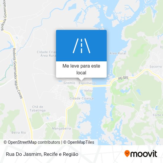Rua Do Jasmim mapa