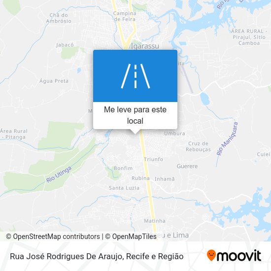 Rua José Rodrigues De Araujo mapa