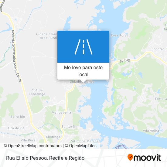 Rua Elisio Pessoa mapa