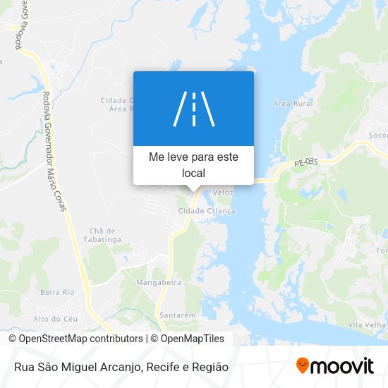 Rua São Miguel Arcanjo mapa