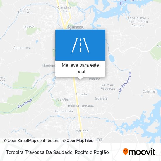 Terceira Travessa Da Saudade mapa