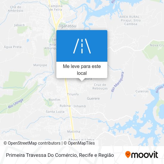 Primeira Travessa Do Comércio mapa