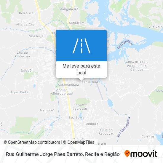 Rua Guilherme Jorge Paes Barreto mapa