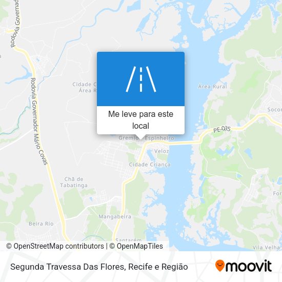 Segunda Travessa Das Flores mapa