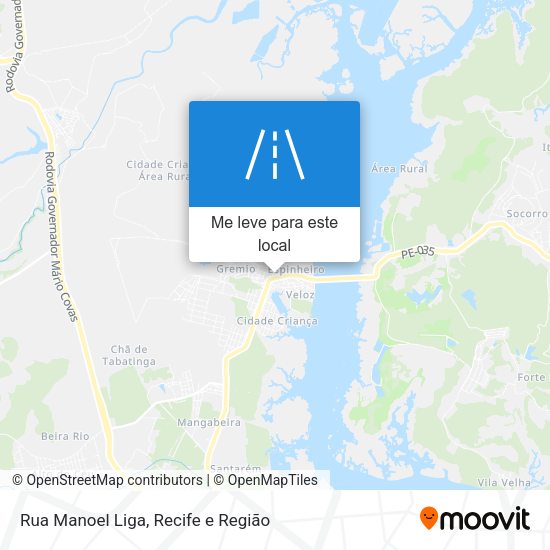 Rua Manoel Liga mapa