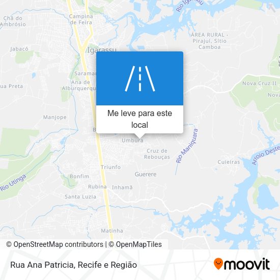 Rua Ana Patricia mapa