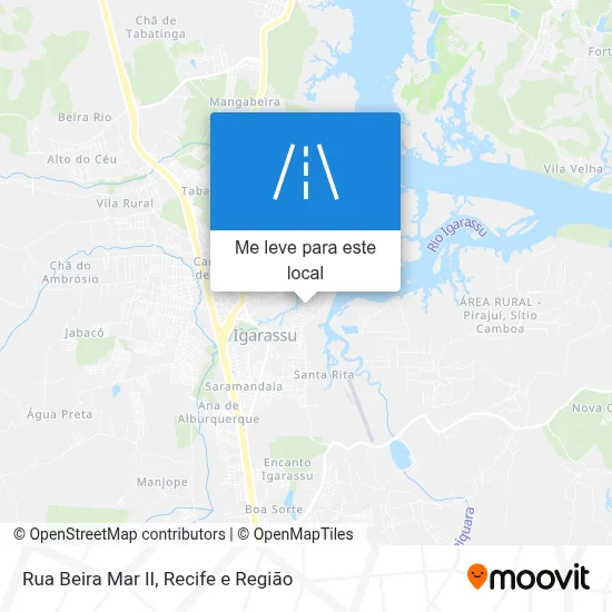 Rua Beira Mar II mapa