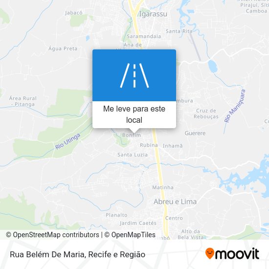 Rua Belém De Maria mapa