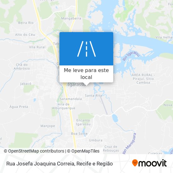 Rua Josefa Joaquina Correia mapa