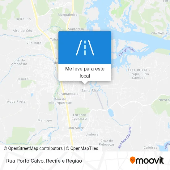 Rua Porto Calvo mapa