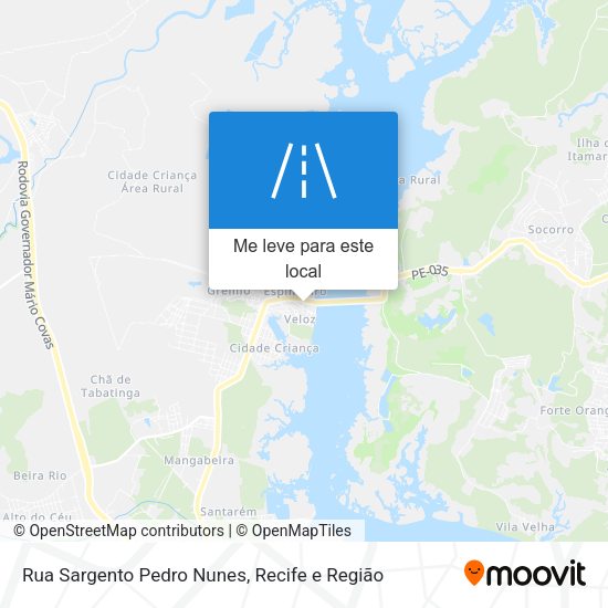 Rua Sargento Pedro Nunes mapa