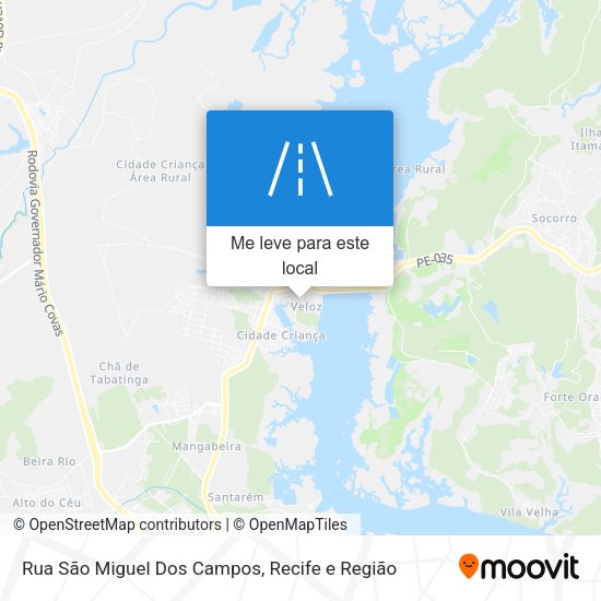 Rua São Miguel Dos Campos mapa