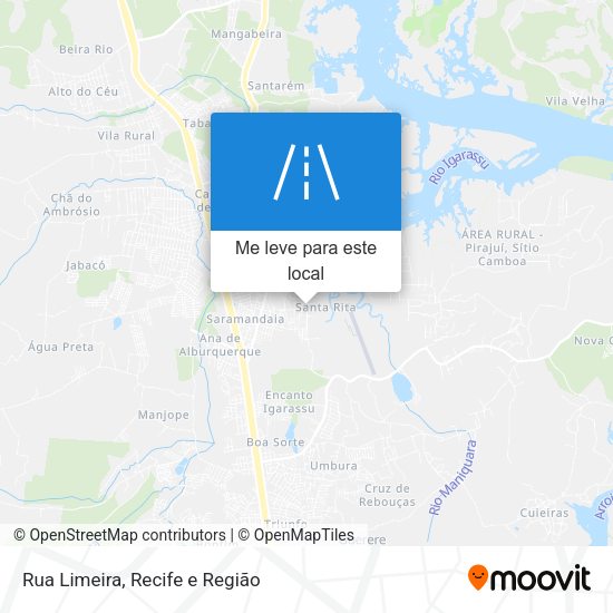 Rua Limeira mapa