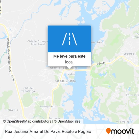 Rua Jesuina Amaral De Pava mapa
