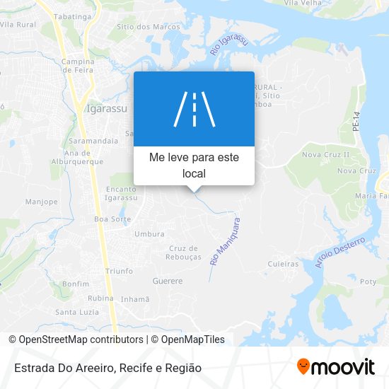 Estrada Do Areeiro mapa
