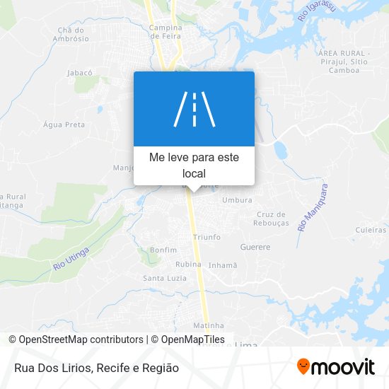Rua Dos Lirios mapa