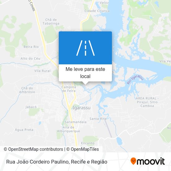 Rua João Cordeiro Paulino mapa