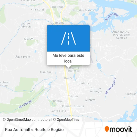 Rua Astronalta mapa