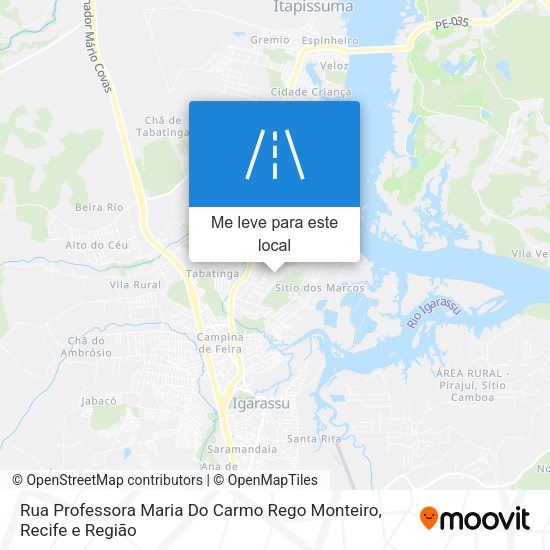 Rua Professora Maria Do Carmo Rego Monteiro mapa