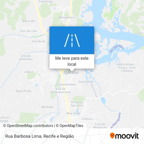 Rua Barbosa Lima mapa