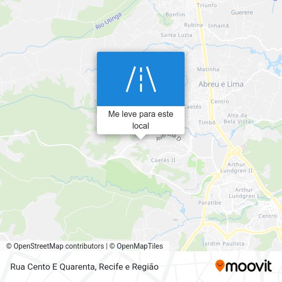 Rua Cento E Quarenta mapa