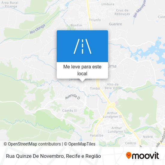 Rua Quinze De Novembro mapa